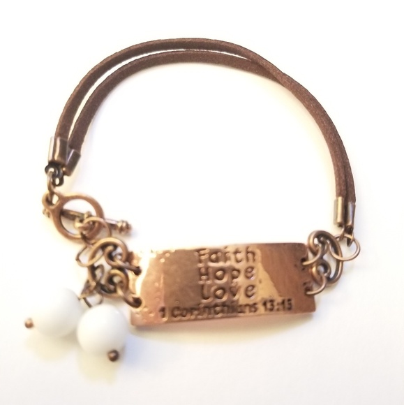 Jewelry - Faith Hope Love Bracelet. NEW
